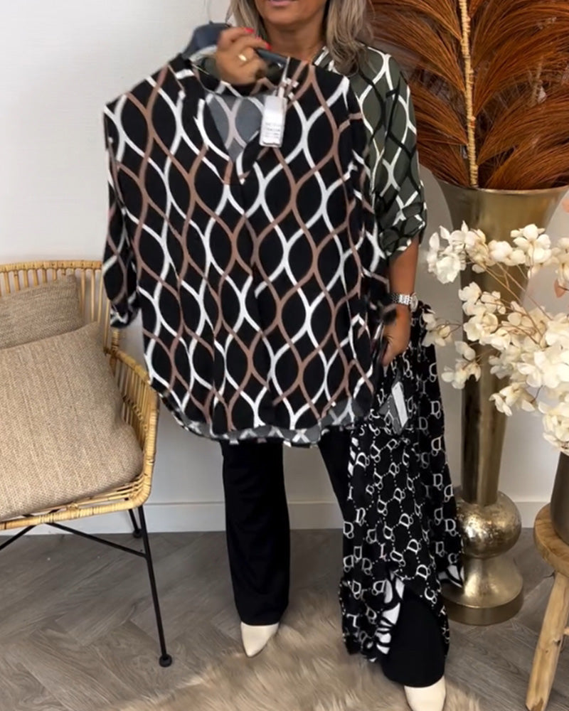 Sylvia | Figure-Flattering Blouse with Elegant Pattern