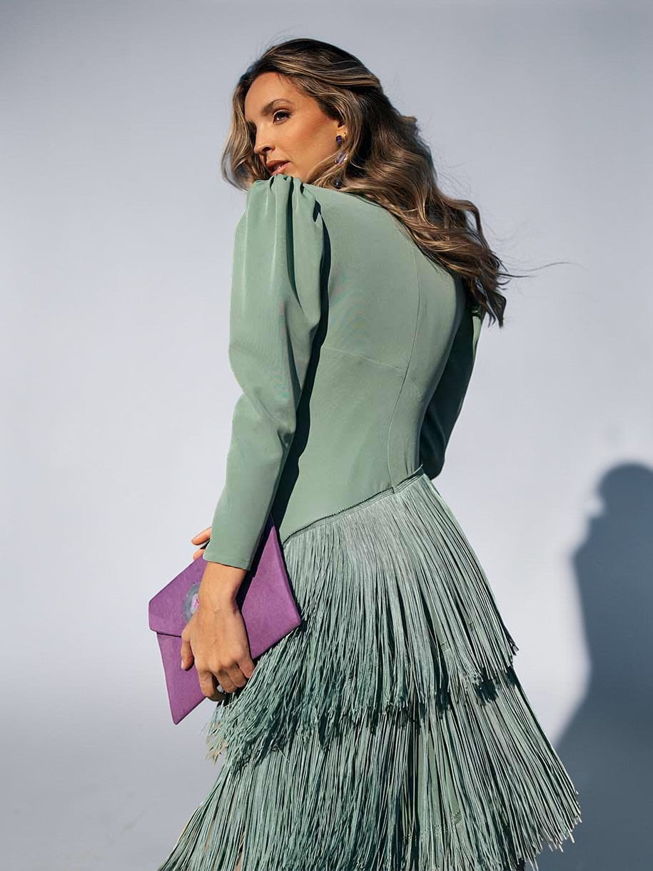 Octavia | Elegant Fringe Dress