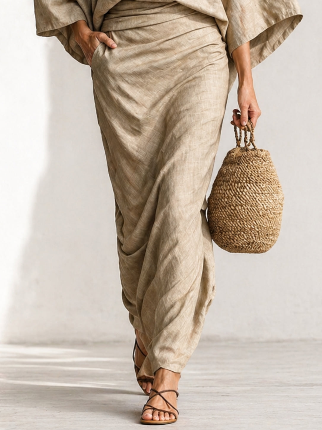 Julia | Batwing Top & Maxi Skirt Set