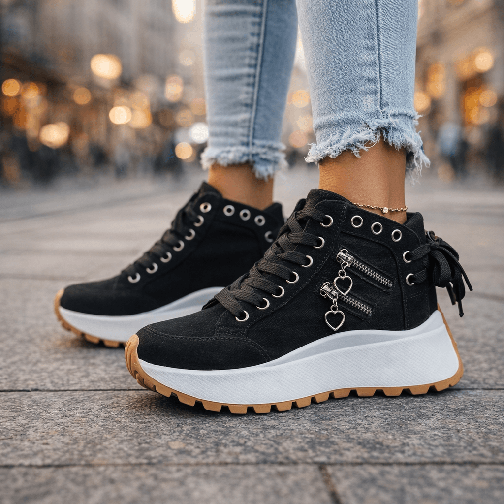 Erin | Platform Lace-Up Trainers