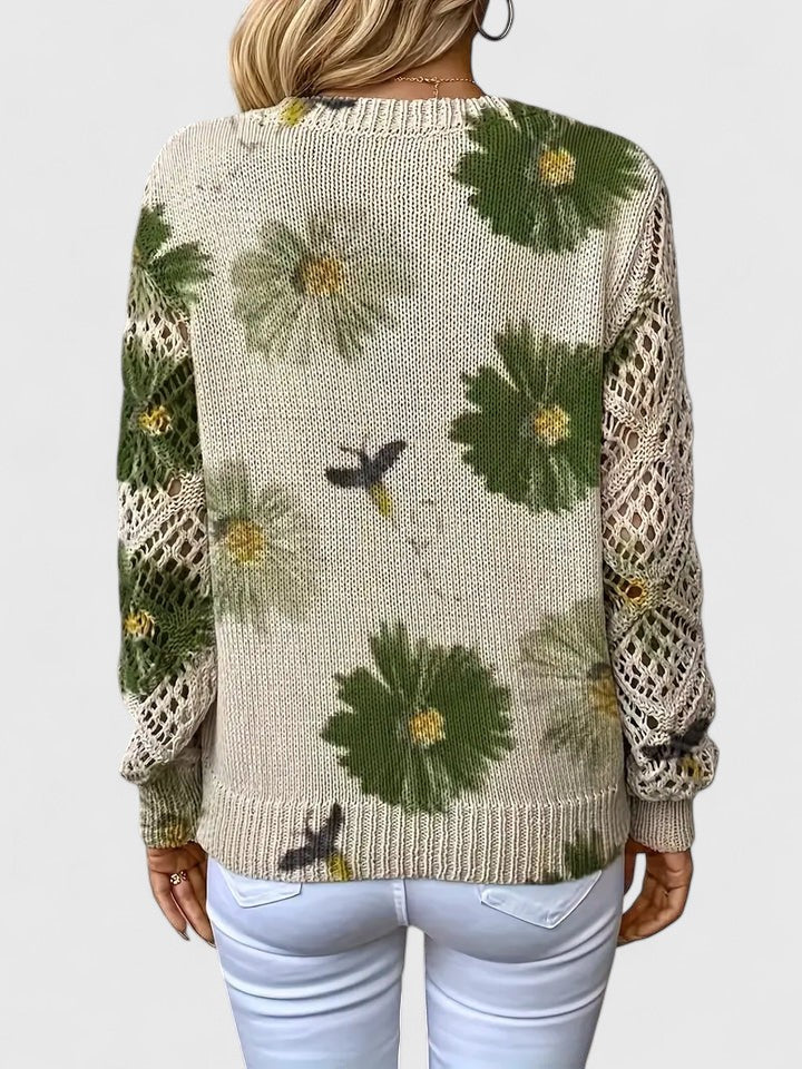 Verity | Elegant Jumper with Floral Pattern