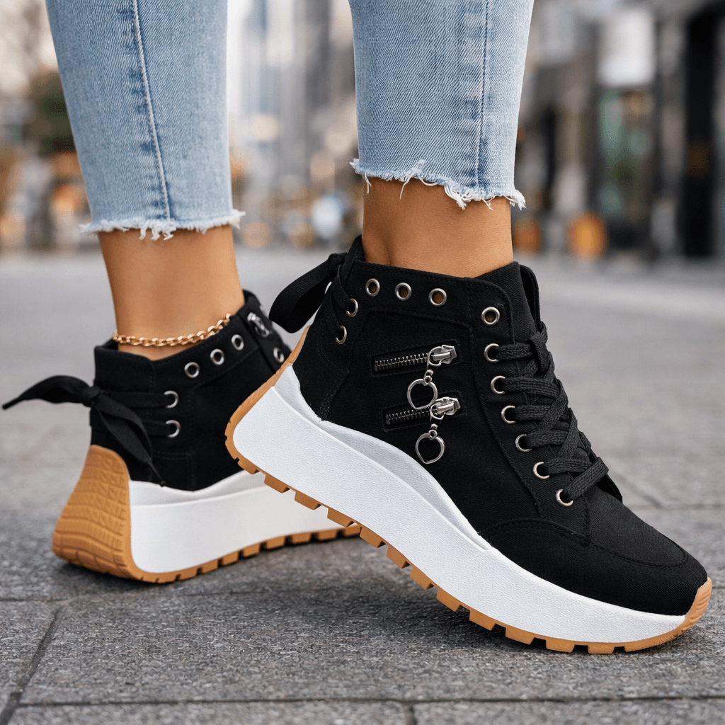 Erin | Platform Lace-Up Trainers