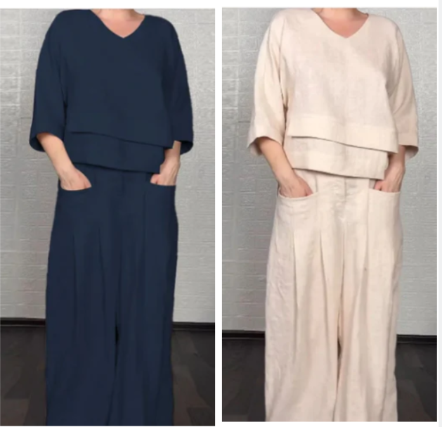 Paulina | Minimalist Wide Two-Piece Set