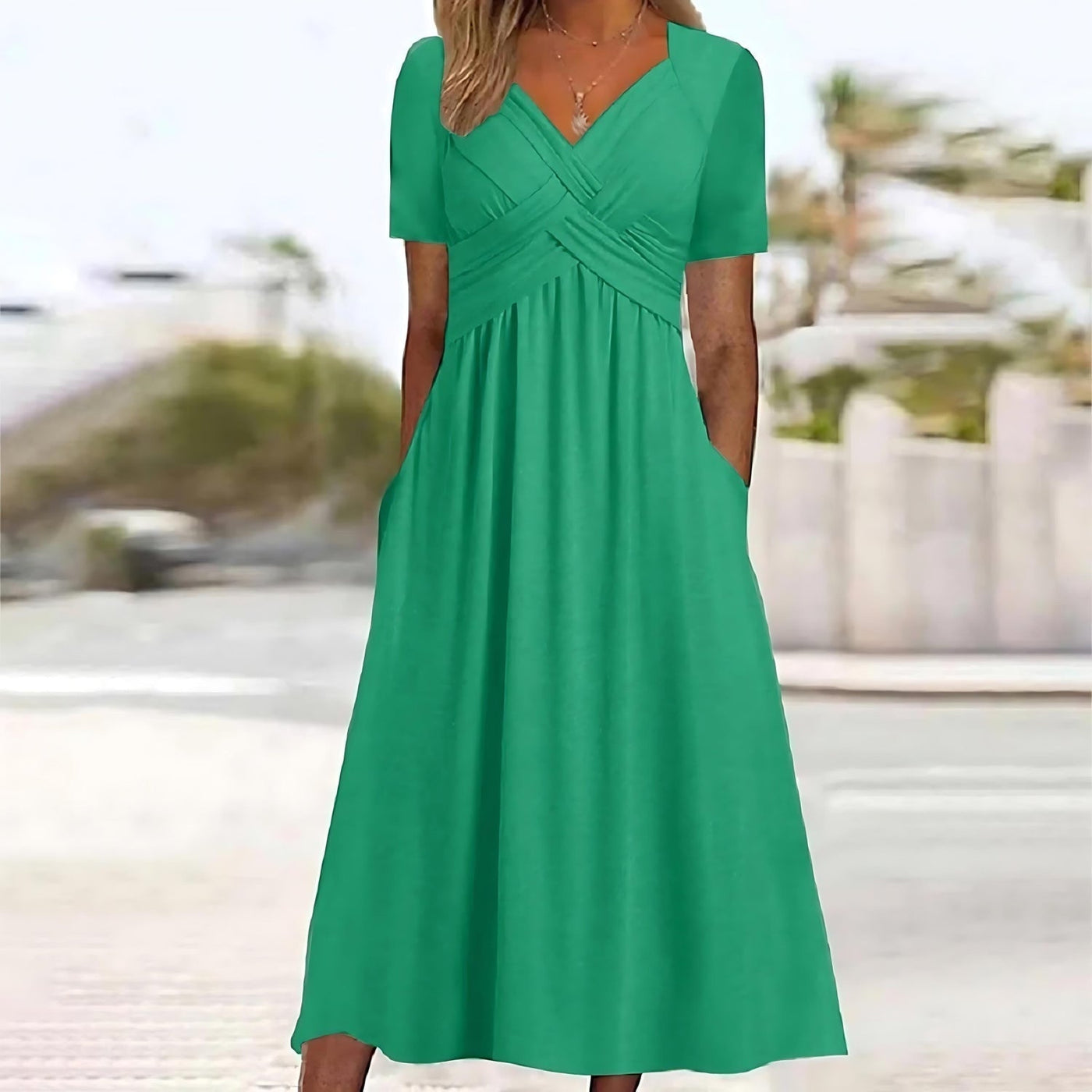 Paige | Elegant A-Line Midi Dress