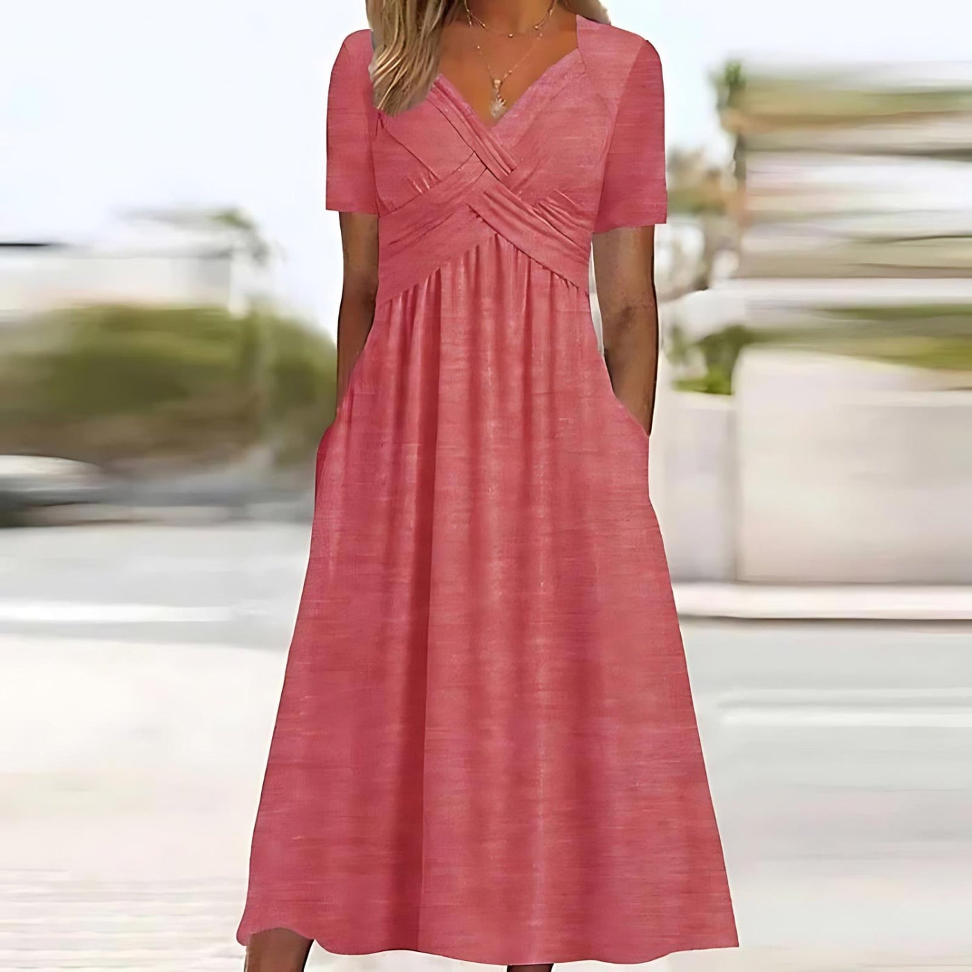 Paige | Elegant A-Line Midi Dress