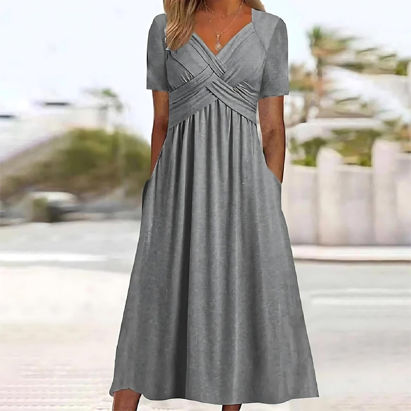 Paige | Elegant A-Line Midi Dress