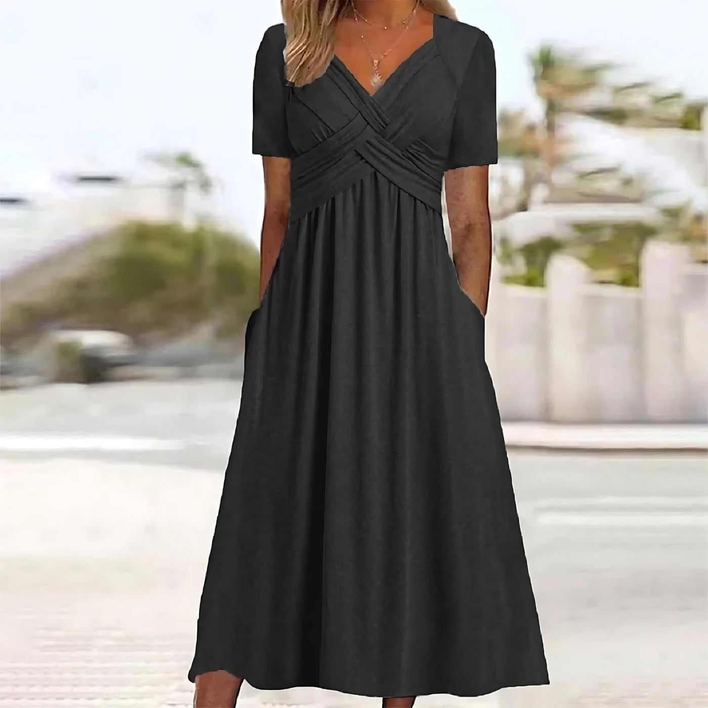 Paige | Elegant A-Line Midi Dress