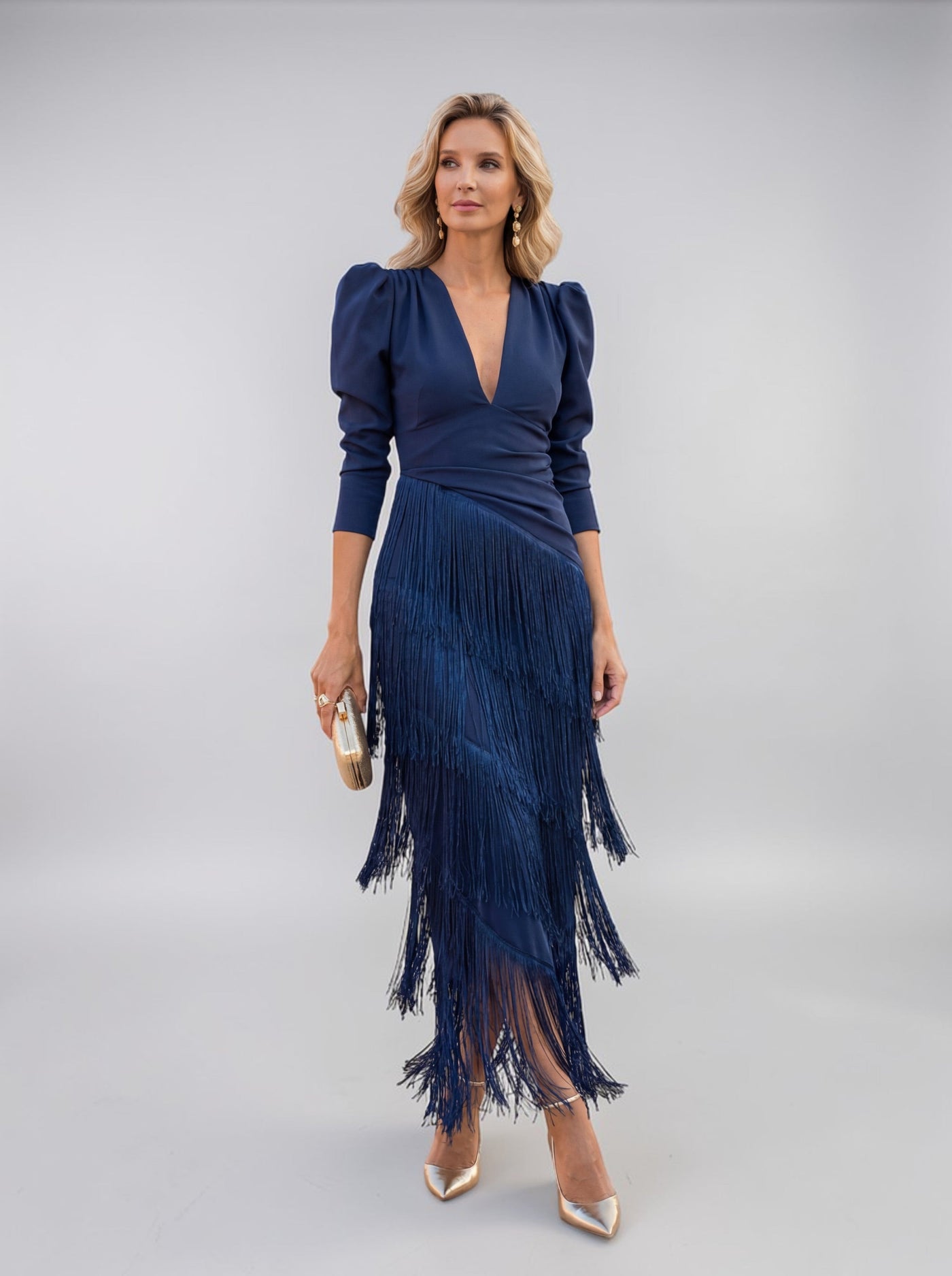 Octavia | Elegant Fringe Dress