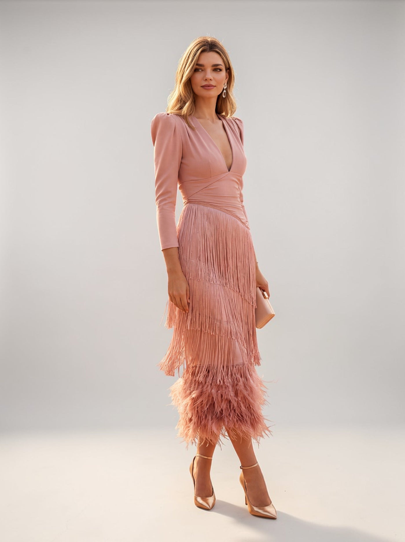 Octavia | Elegant Fringe Dress