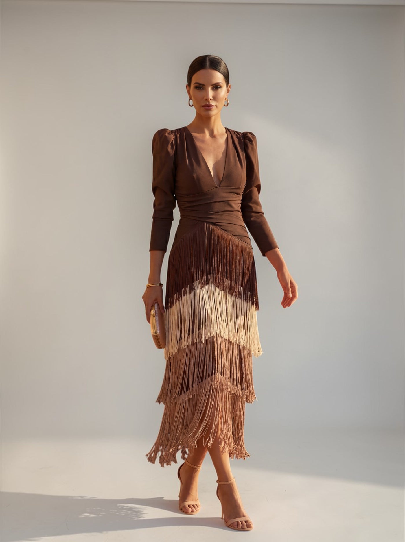 Octavia | Elegant Fringe Dress