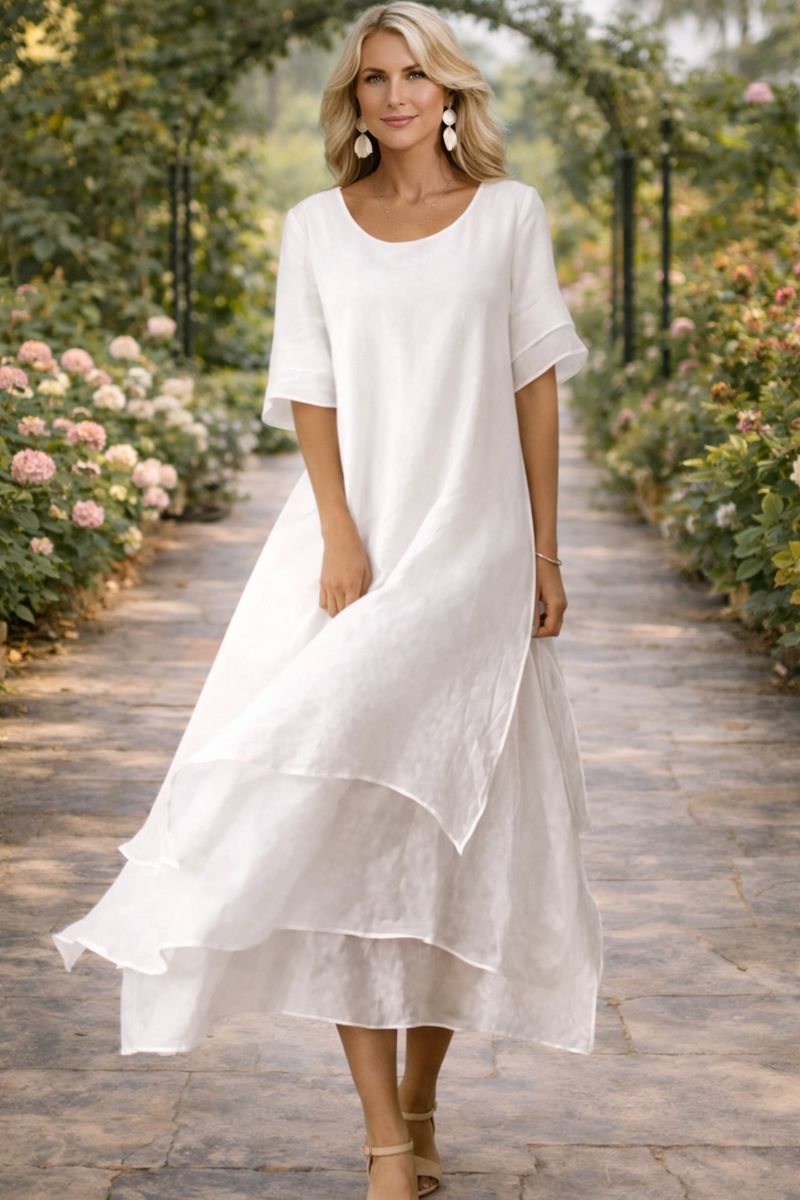 April | Flowing Layered Maxi Dress