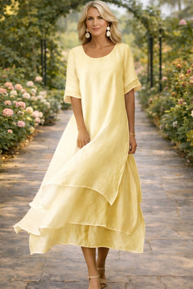 April | Flowing Layered Maxi Dress