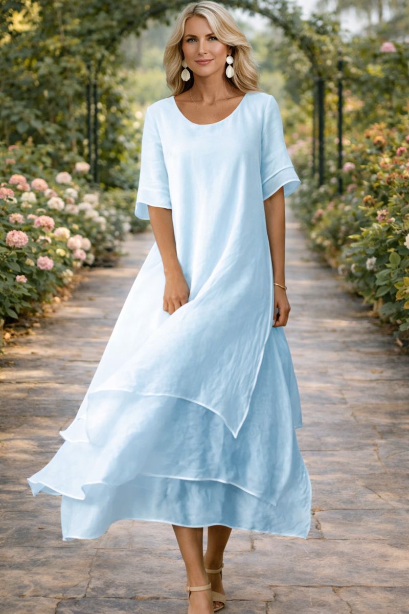 April | Flowing Layered Maxi Dress