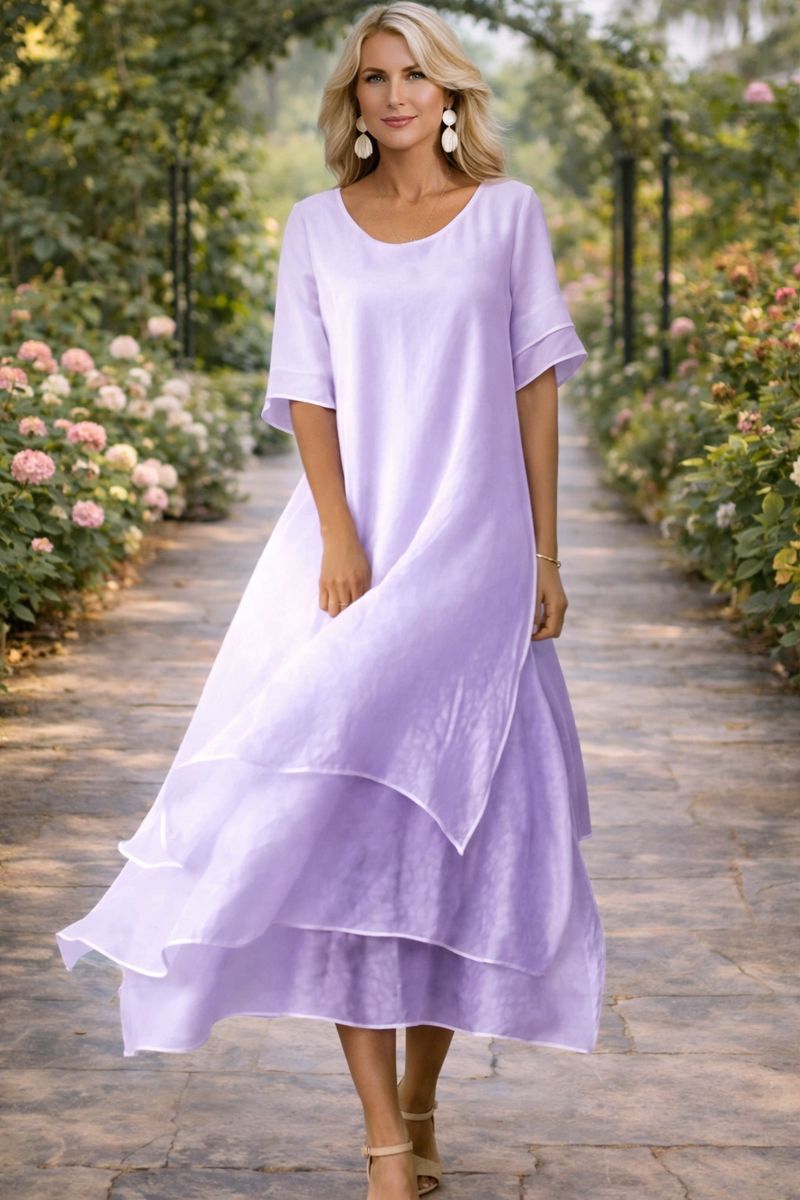 April | Flowing Layered Maxi Dress