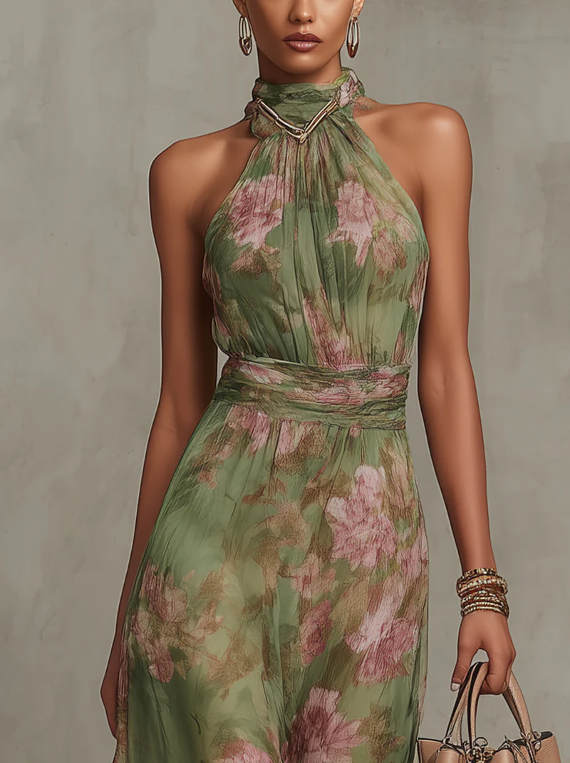 Teresa | Elegant Dress with Floral Pattern