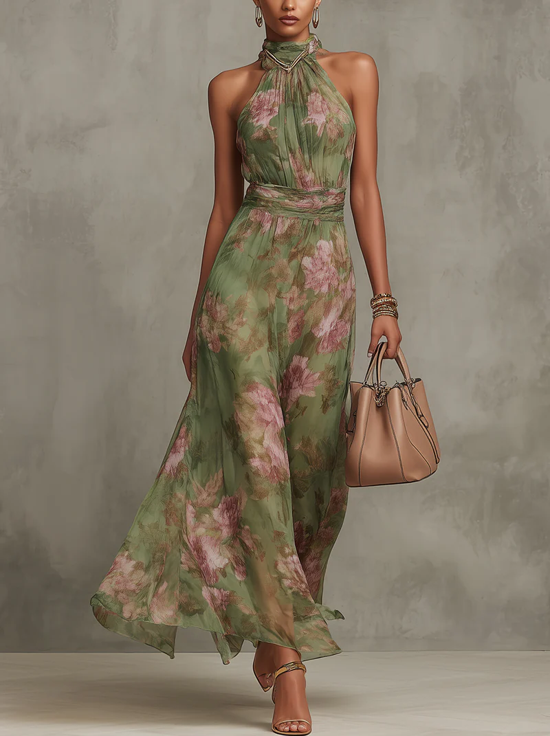 Teresa | Elegant Dress with Floral Pattern