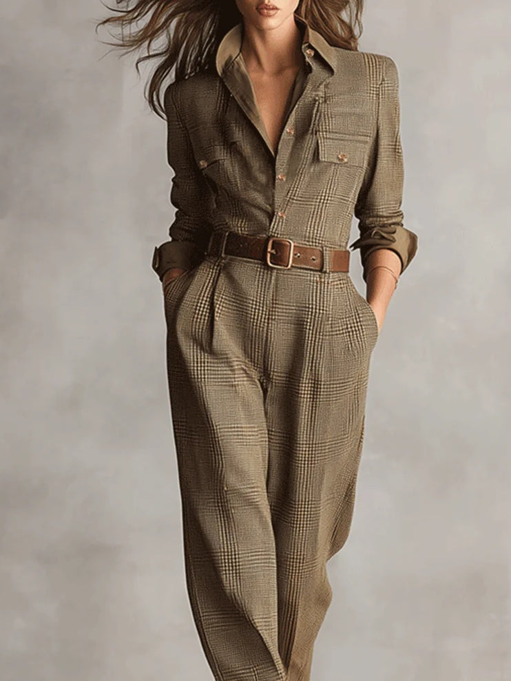 Anna | Checked Elegant Jumpsuit
