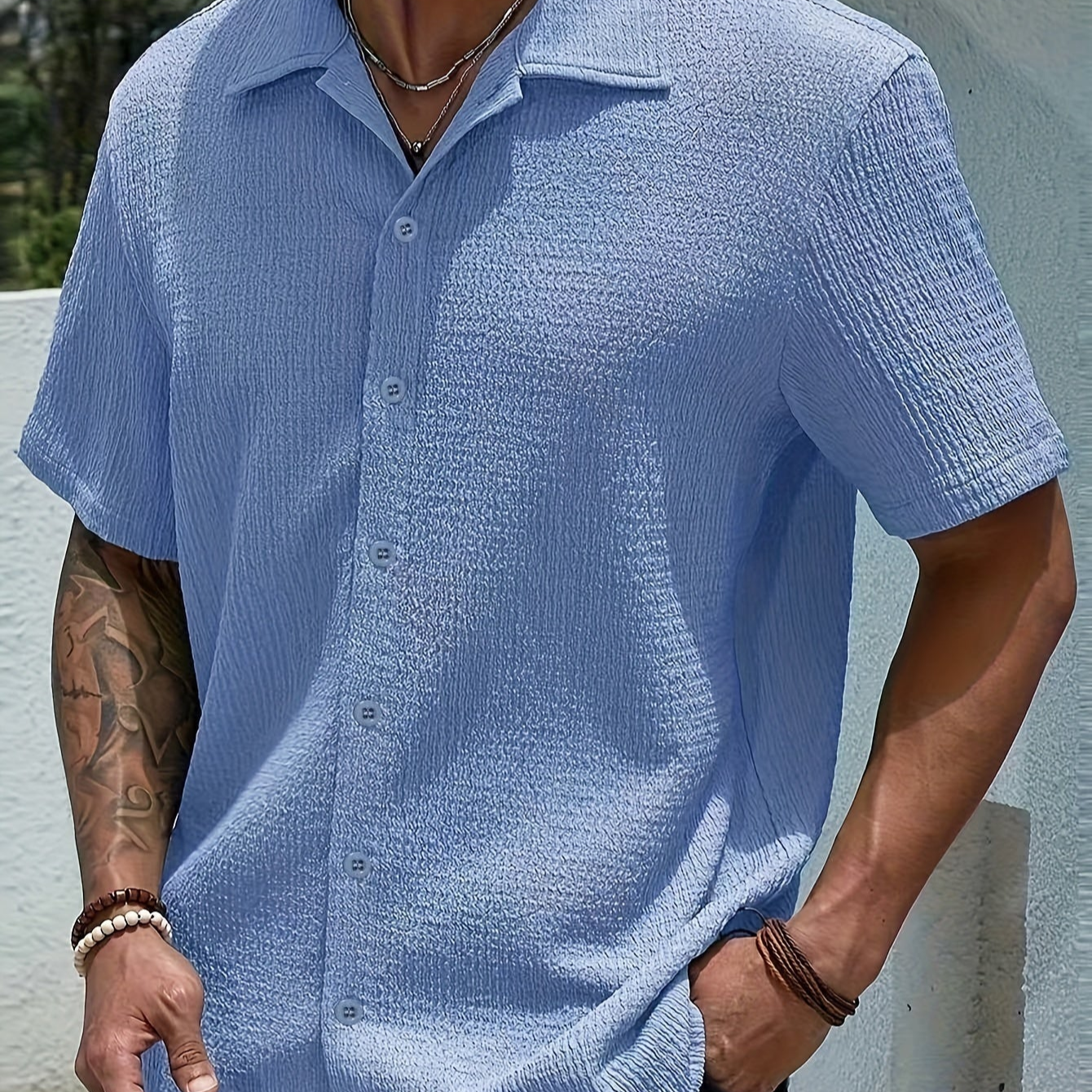 Louis | Casual Short Sleeve Button-Up Shirt