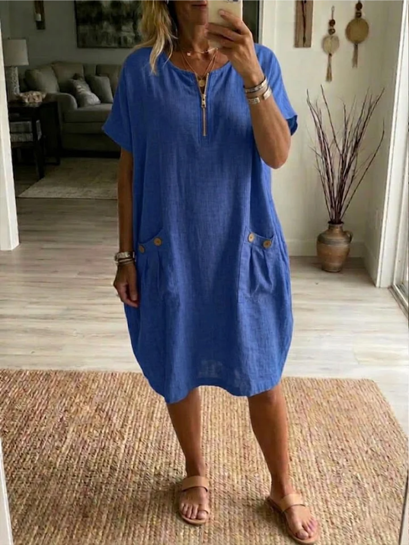 Frances | Relaxed Fit Zip Dress