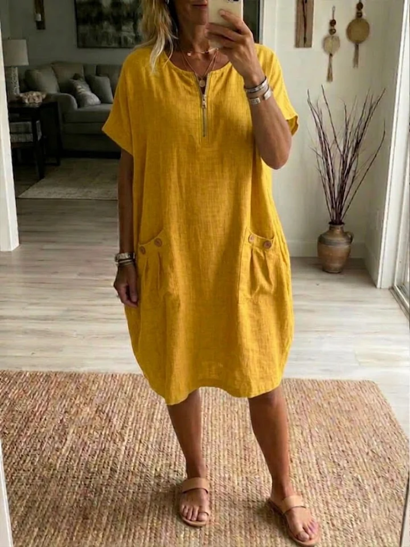 Frances | Relaxed Fit Zip Dress