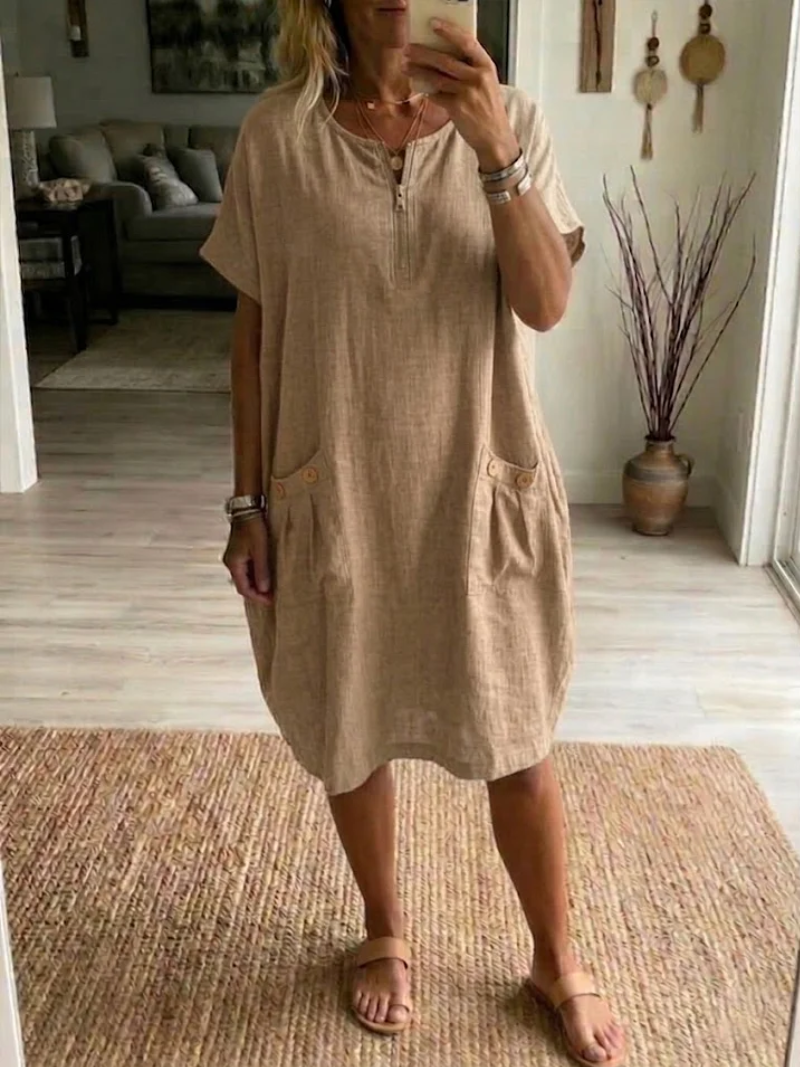 Frances | Relaxed Fit Zip Dress