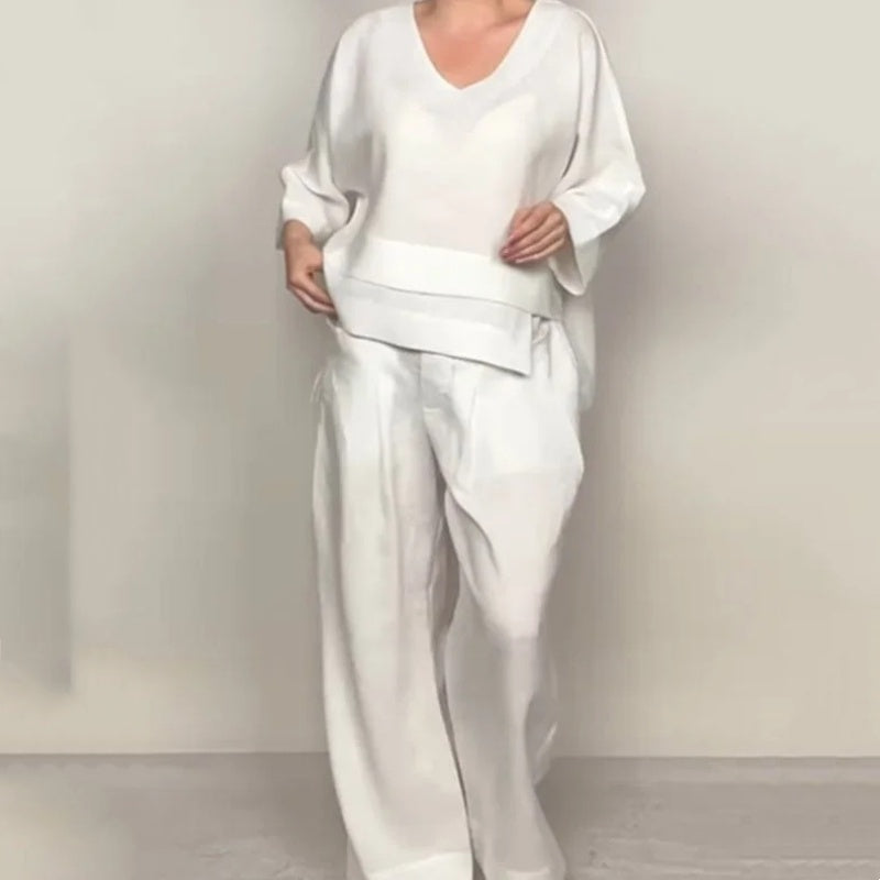 Paulina | Minimalist Wide Two-Piece Set