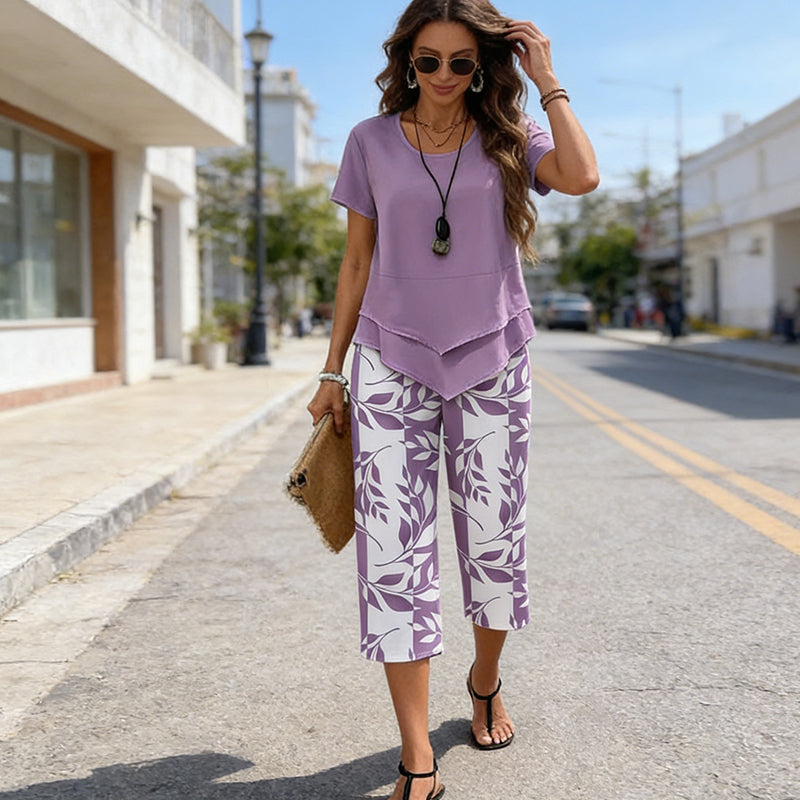 Flora | Comfortable Top & Trousers Set