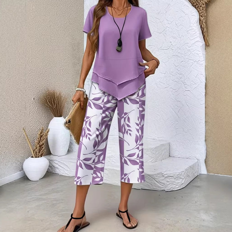 Flora | Comfortable Top & Trousers Set
