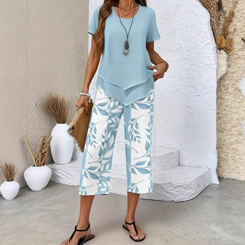 Flora | Comfortable Top & Trousers Set