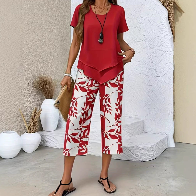 Flora | Comfortable Top & Trousers Set